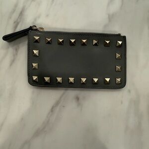 Valentino Studded Gray Wallet